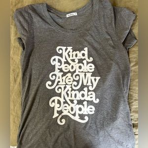 The Bee & the Fox Gray Kind People Tee XL